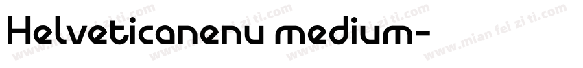 Helveticanenu medium字体转换